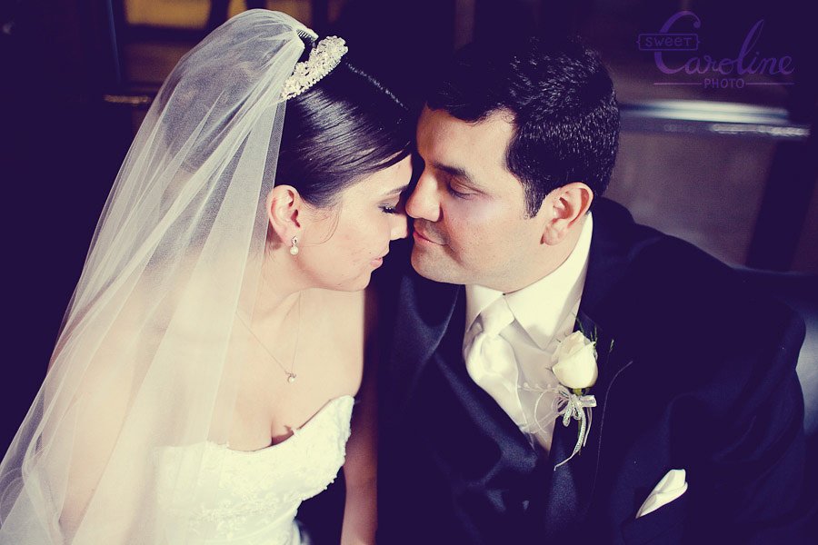 bride and groom about to kiss by Austin wedding photographer Sweet Caroline Photo