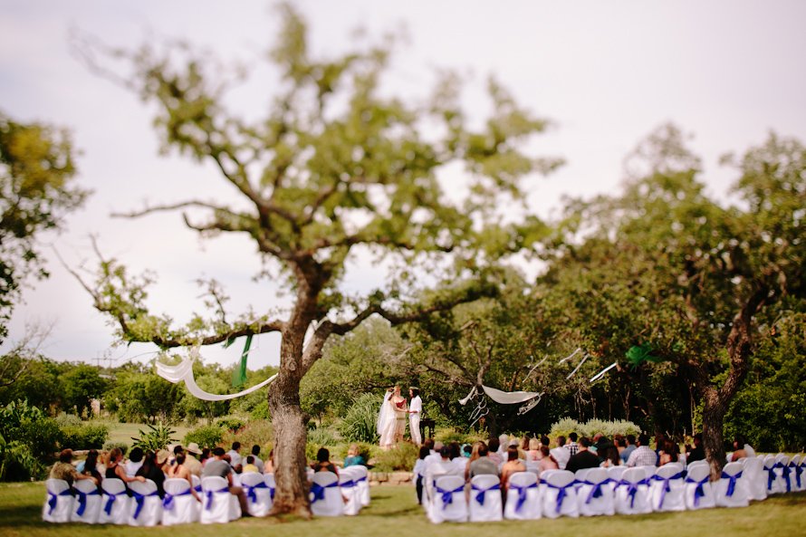 backyard Texas wedding