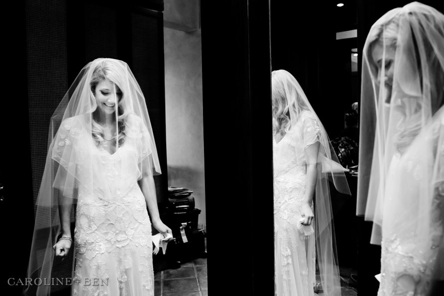 bride mirror intimate wedding dominican republic