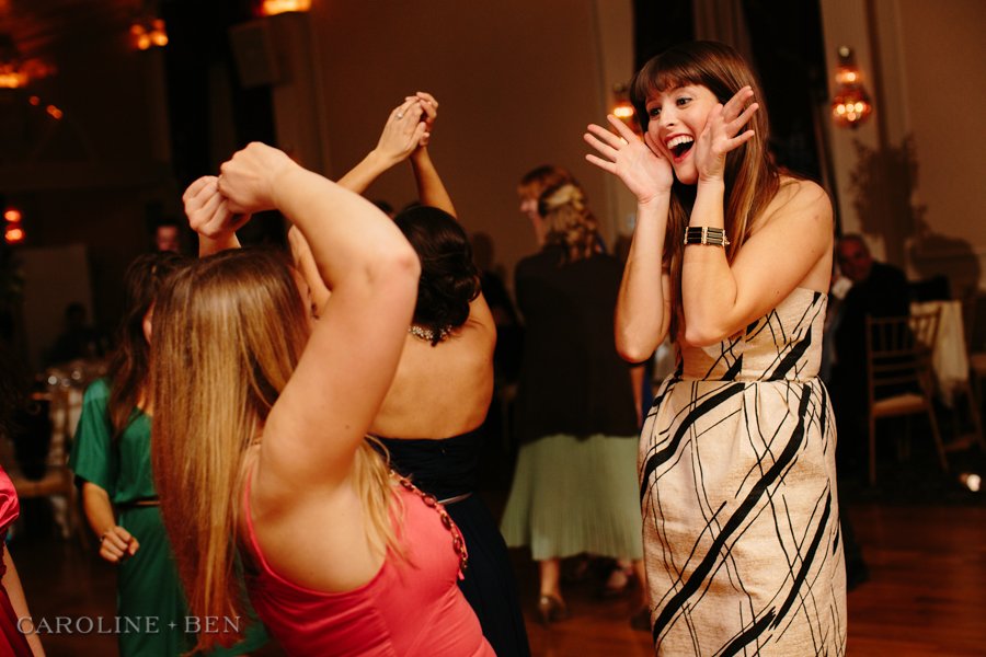 dancing at the wedding reception austin club
