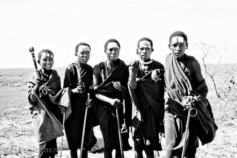 masai warrior boys