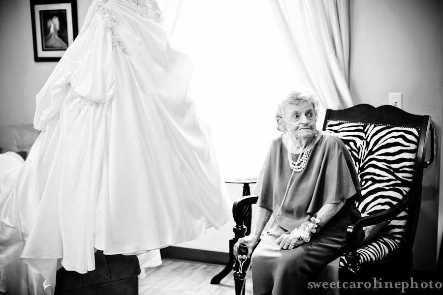 grandmother of bride at Briscoe Manor in Houston