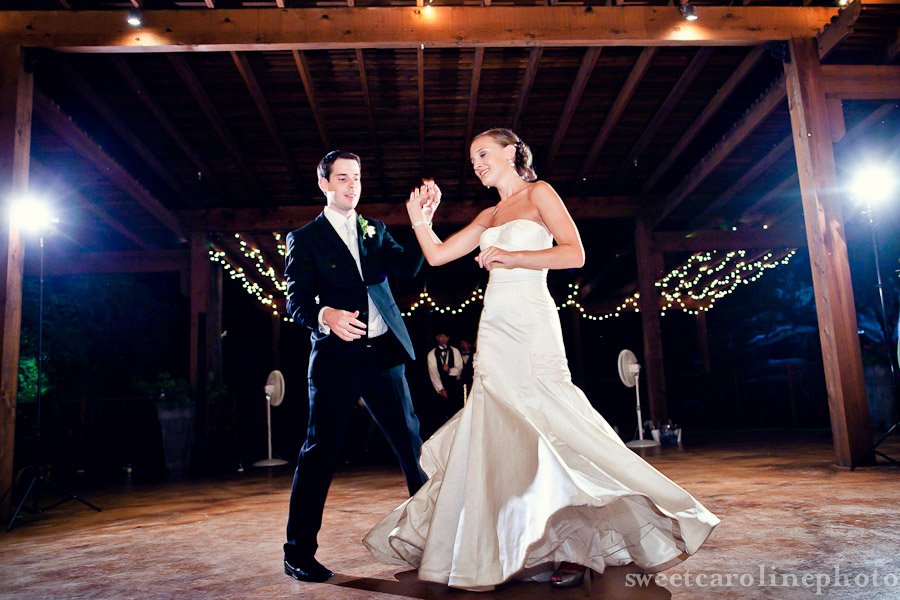 bride and groom dancing at Wild Onion ranch wedding