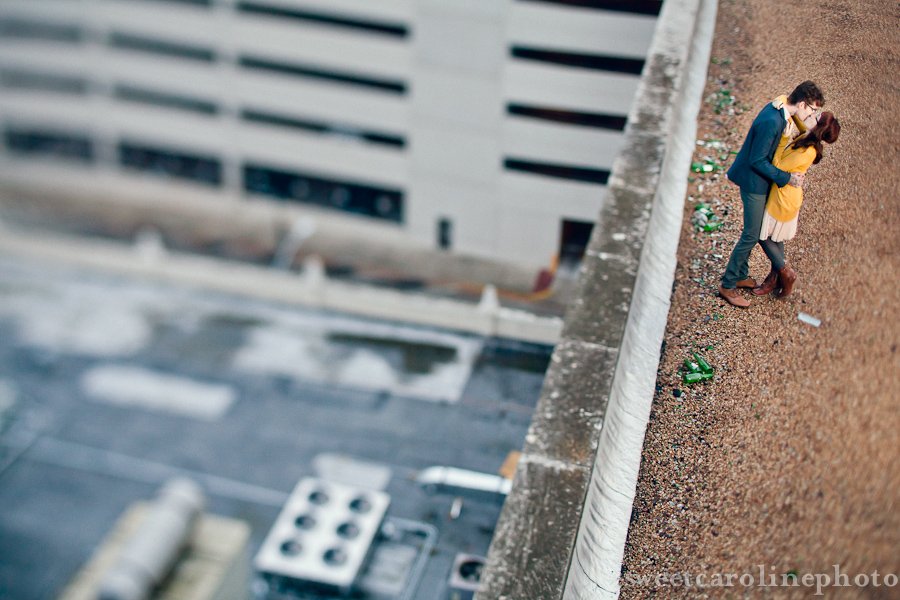 parking garage rooftop elopement in Austin, TX