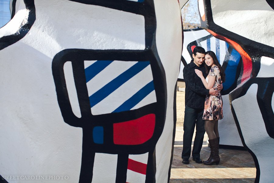 engagement photography at Discovery Green