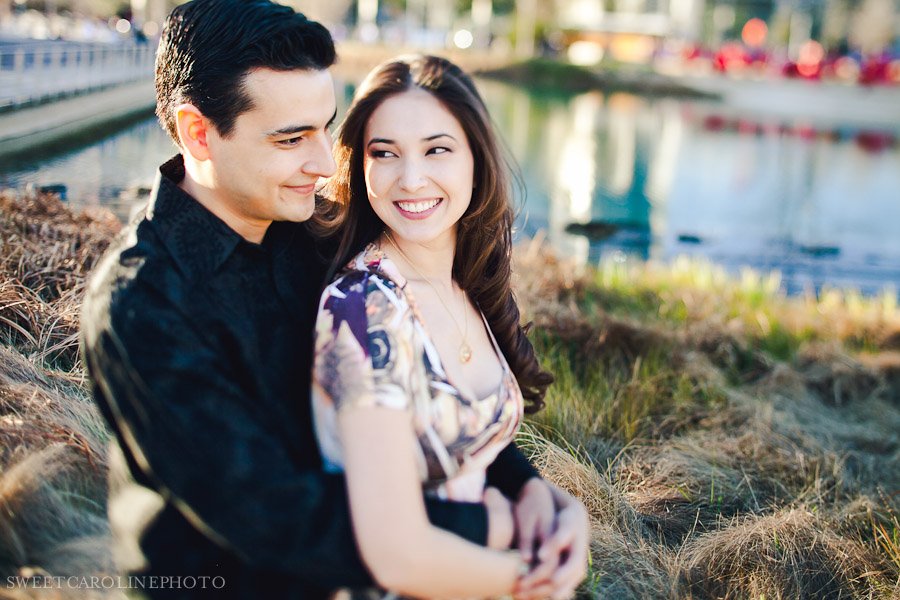 engagement session by lake