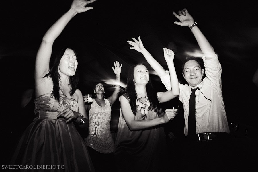 black and white photo by Austin wedding photographers
