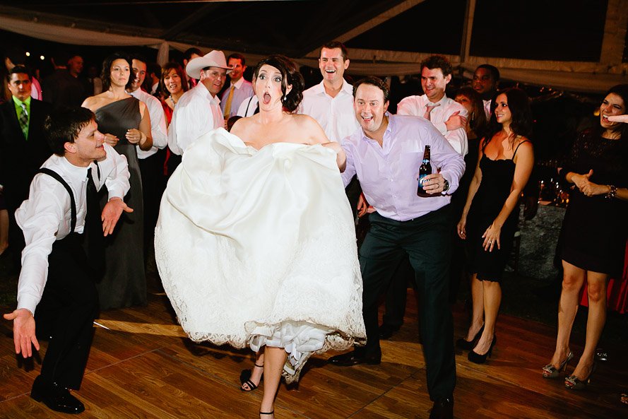 bride dancing at the reception laguna gloria