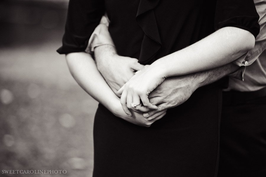 proposal photography in black and white