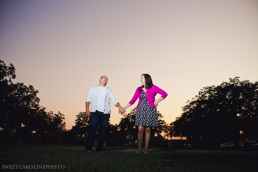engagement session at sunset in Boerne