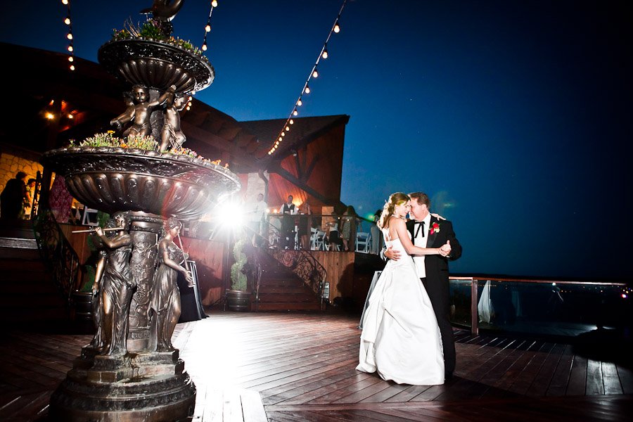 Bride and grooms first dance at Natures Point