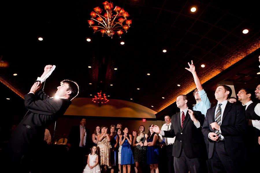 Tossing of the garder at the Renaissance Hotel in Austin