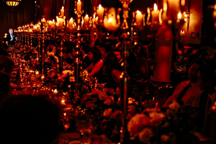candelabras at ballroom wedding reception