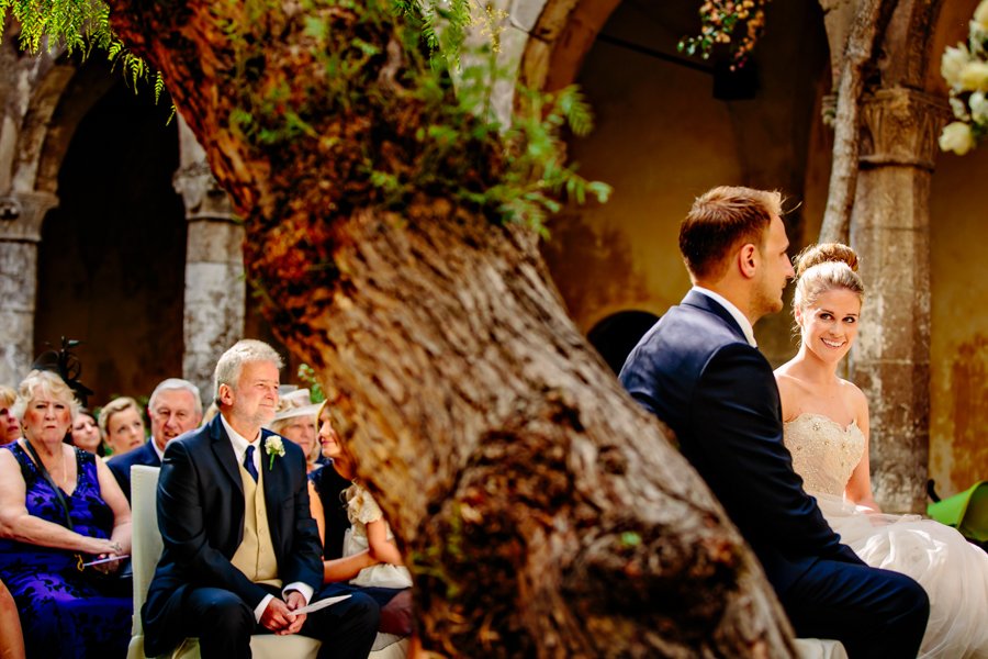 cloister of st francis wedding ceremony