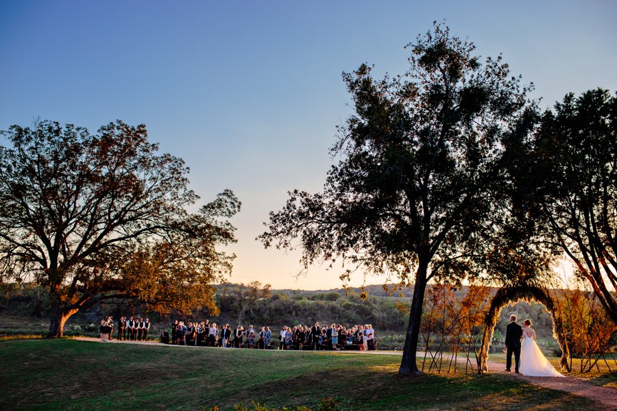 texas hill country ranch wedding ceremony