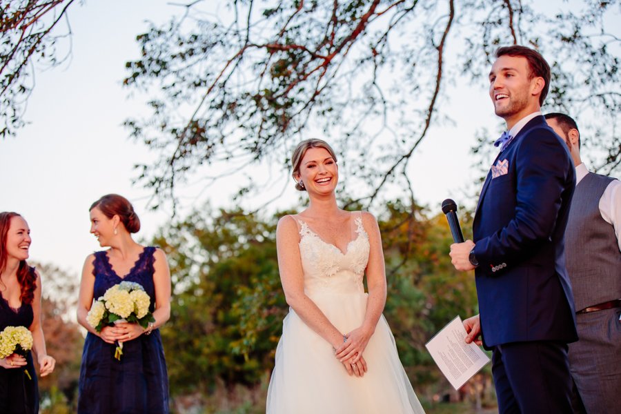 outdoor wedding ceremony in texas hill country