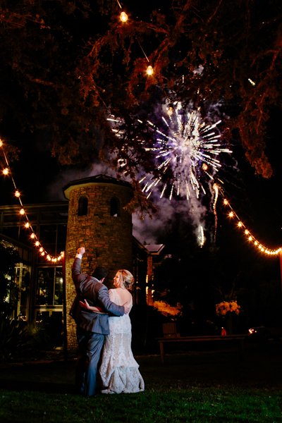 fireworks at austin wedding