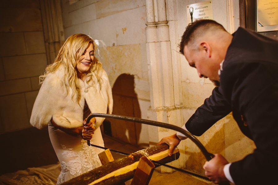 german sawing log wedding tradition