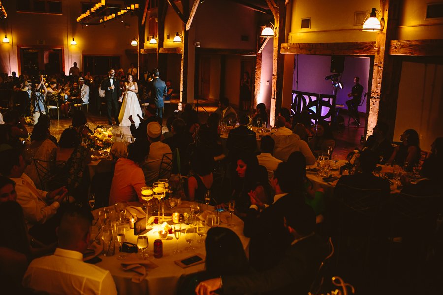wedding speeches at camp lucy ballroom