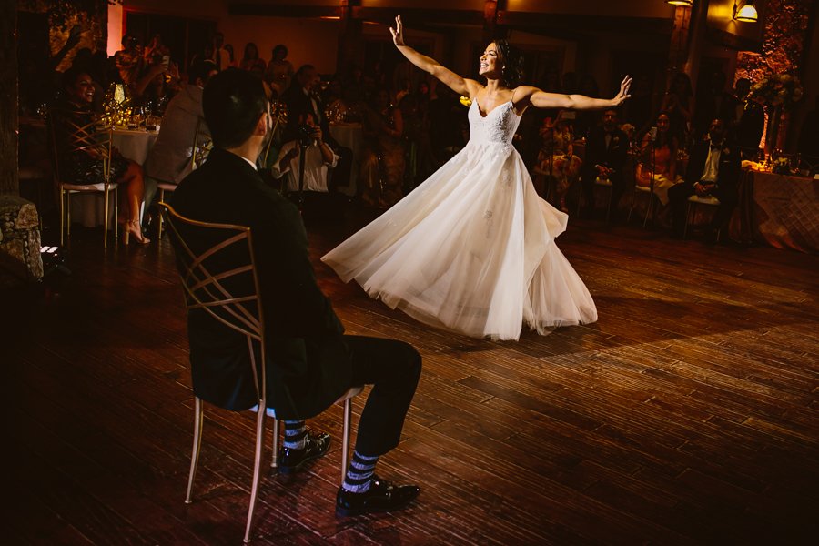 bride's indian inspired surprise dance