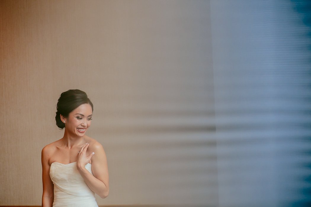 bride in window light