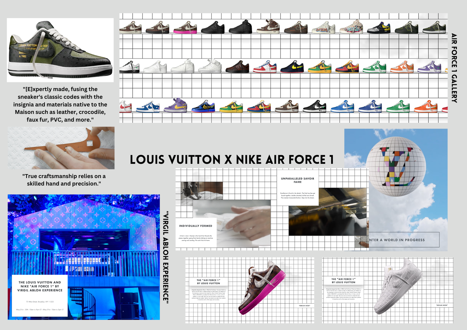Virgil Abloh LV x Nike Faux Fur Air Force 1