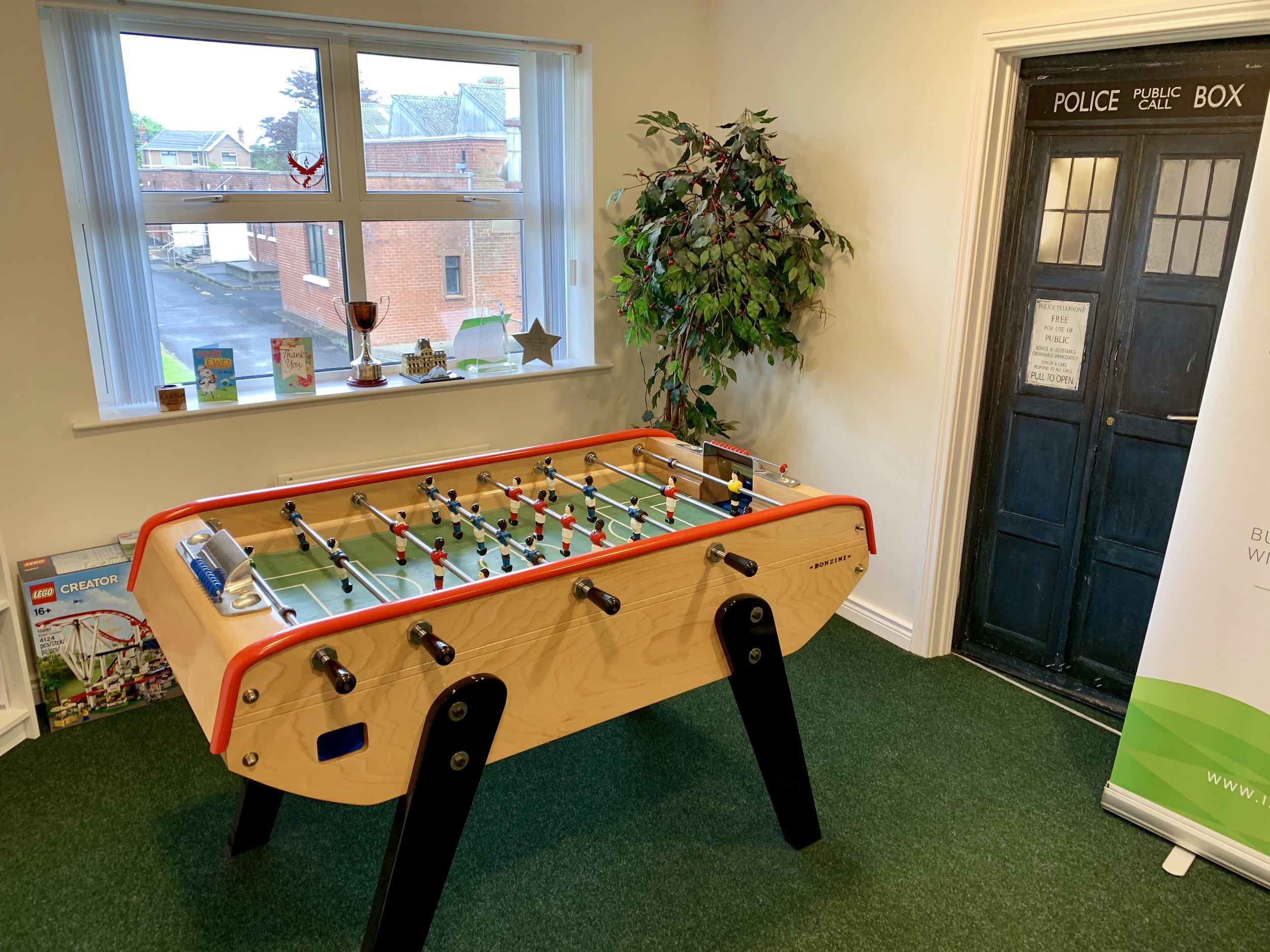 Table Football Table and Dr Who Door