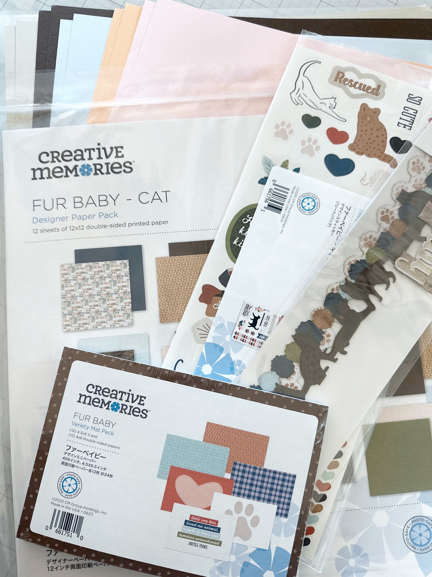 Fur Baby Cat Bundle + Cardstock + Organizer — Craft Some Joy
