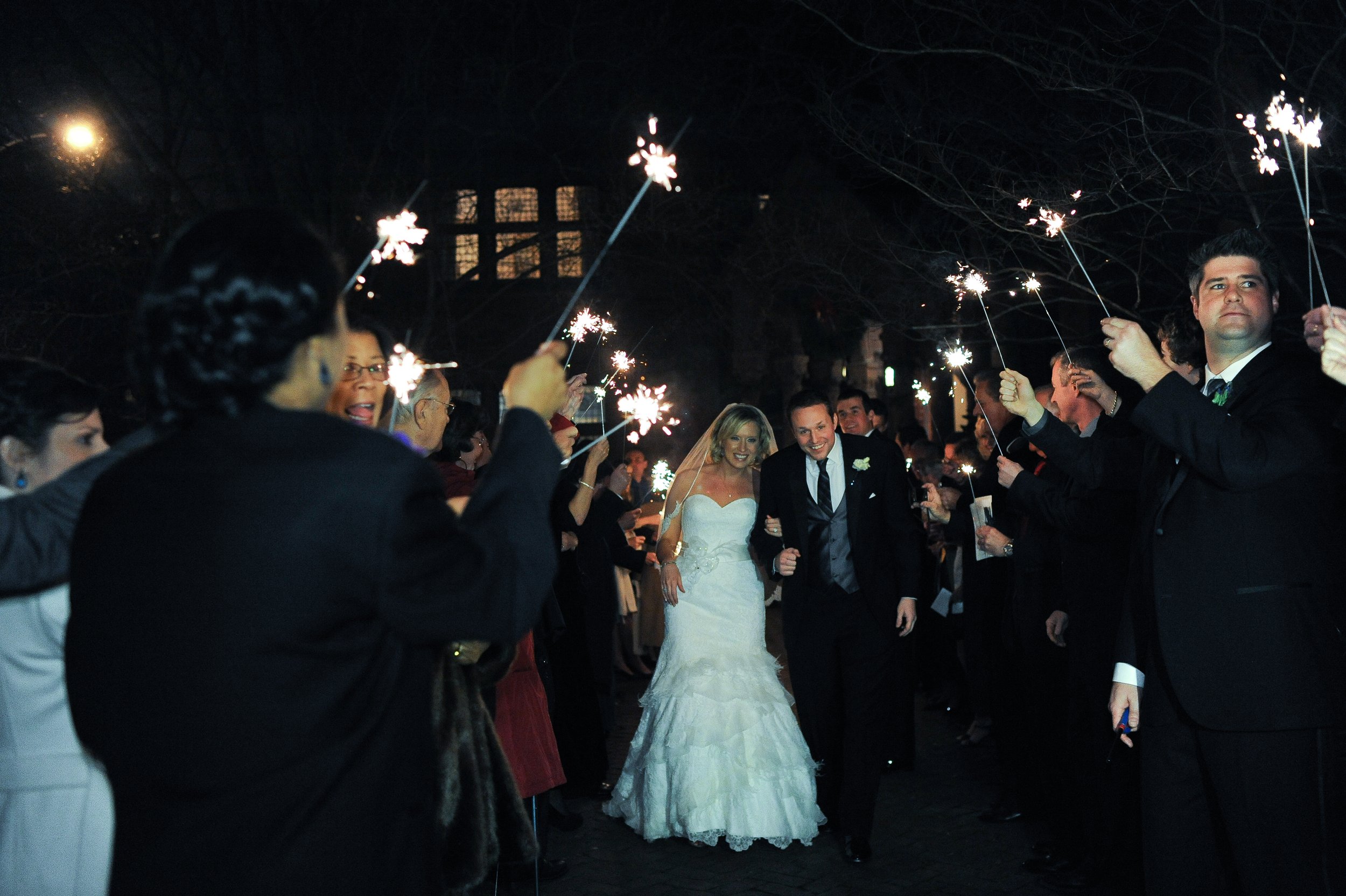 new years eve wedding sparklers - two little birds planning