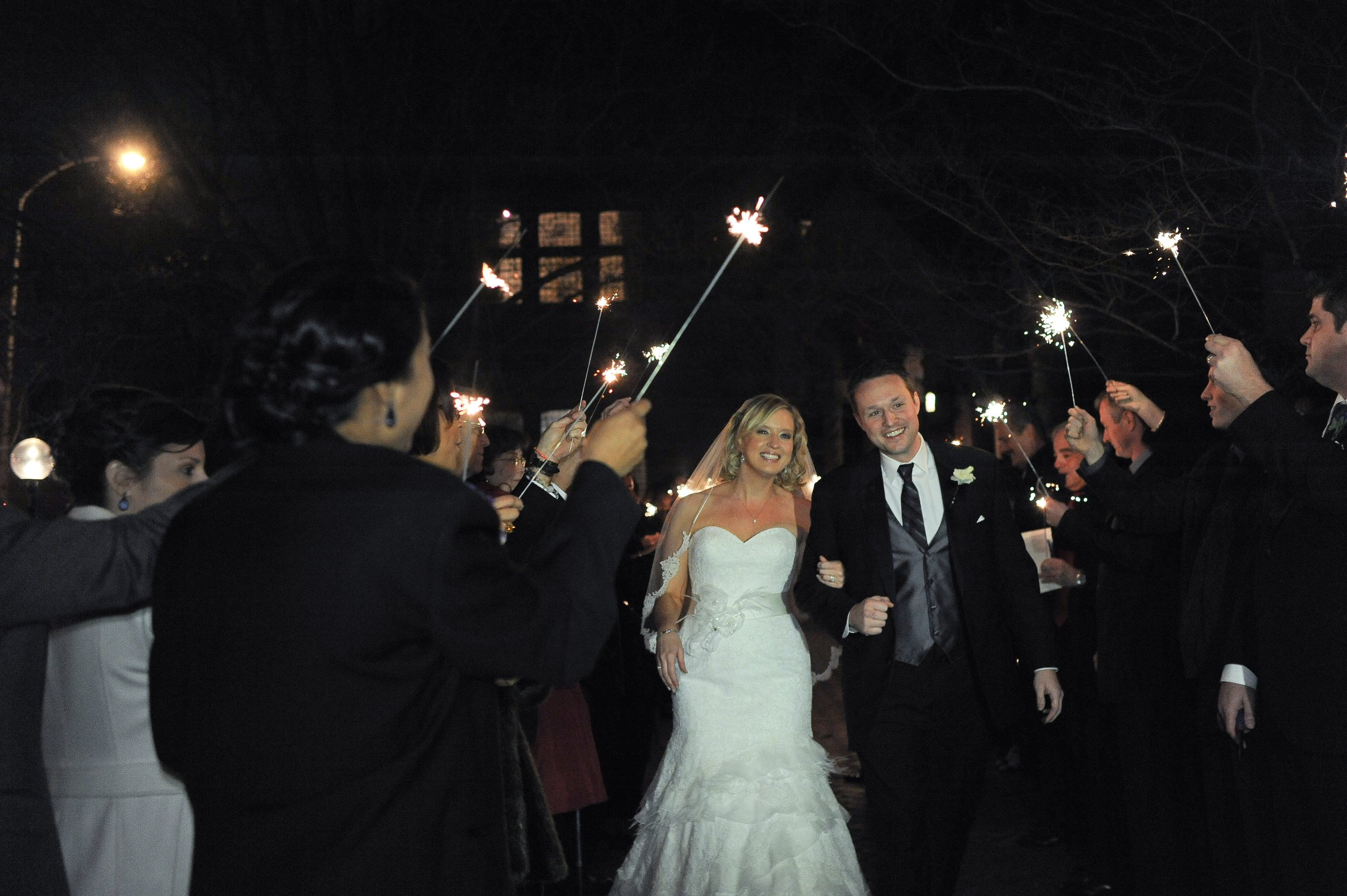new years eve wedding sparklers - two little birds planning
