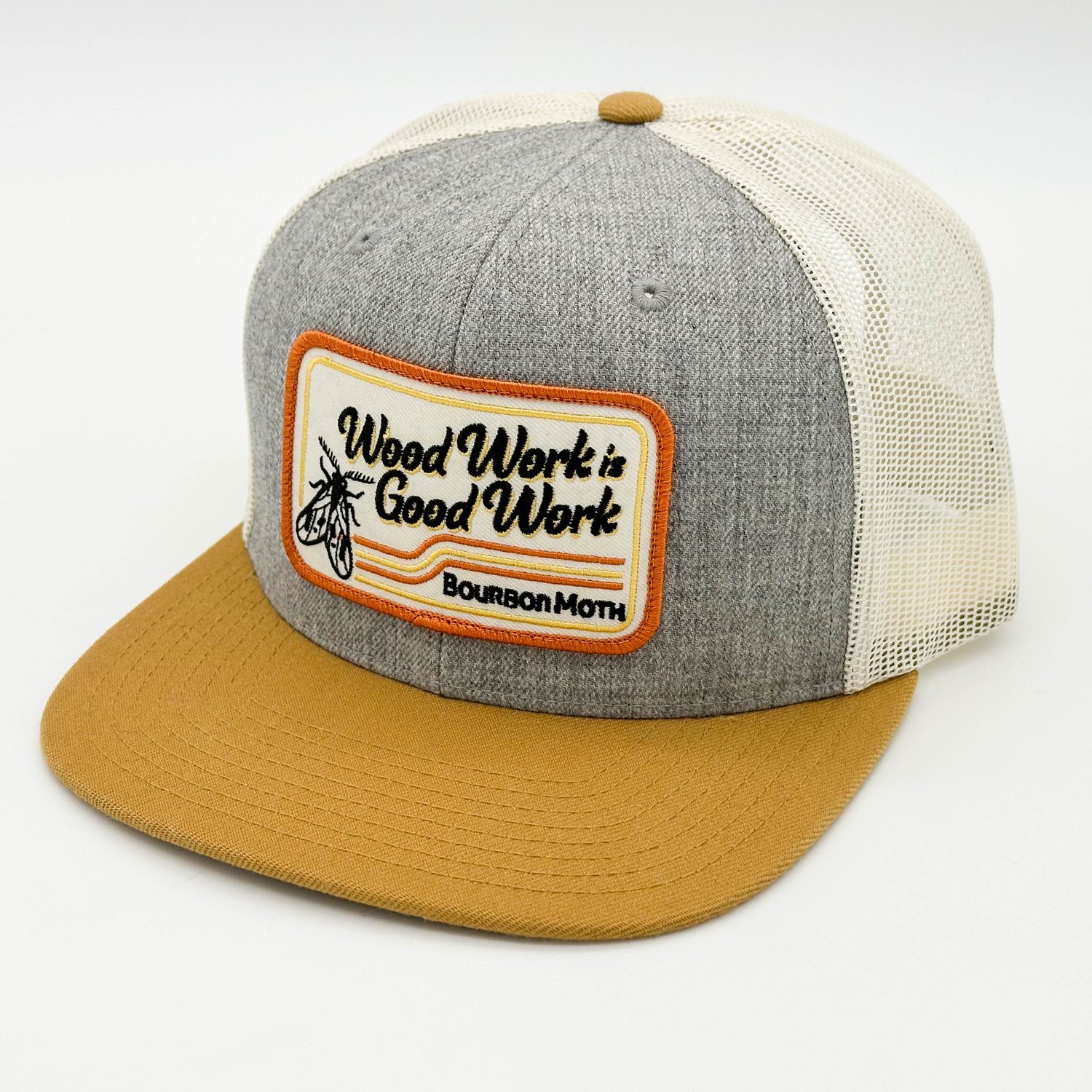 Wood Work Good Tri-Color Hat — Bourbon Moth Woodworking Co