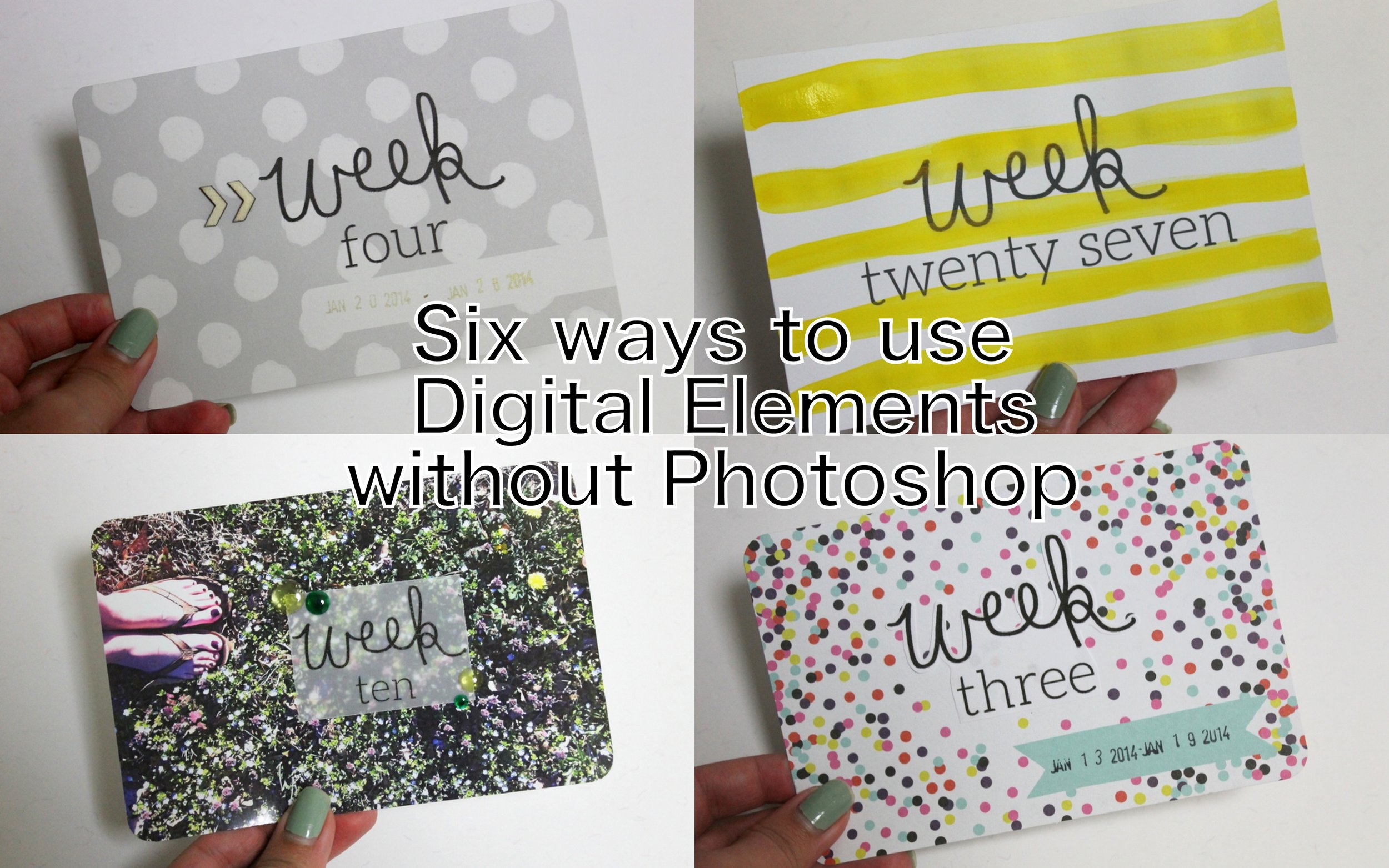 6 ways to use digital elements without photoshop by Lauren Likes
