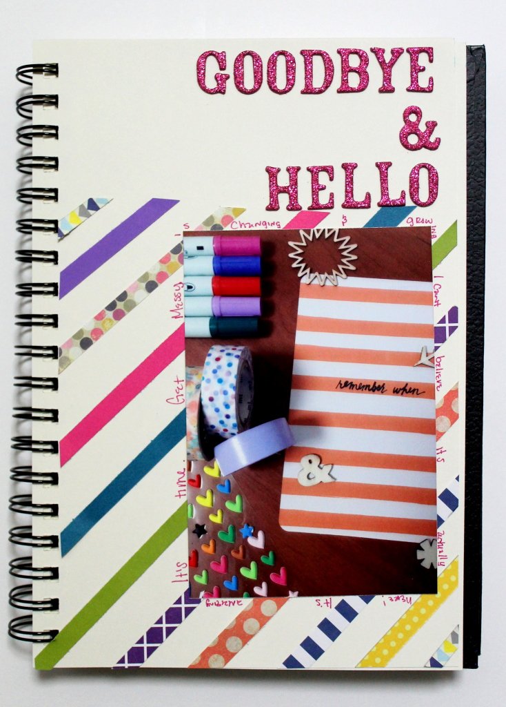 Hello and Goodbye Art journal by Lauren Likes