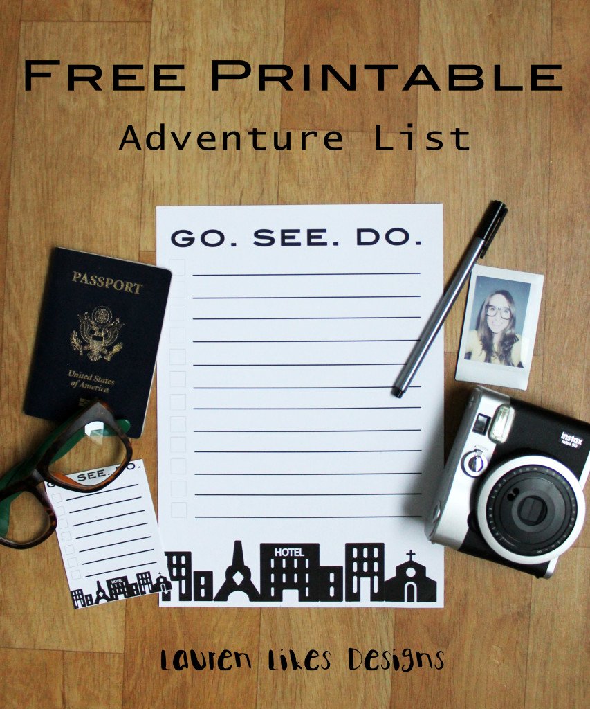 Lauren Likes Free Printable Adventure List