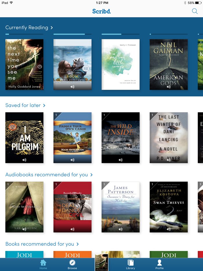 ScribD app review by Lauren Likes plus a free 2 month trial. Read and listens to 1000s of books from anywhere! Thoughts, tips and recommendations