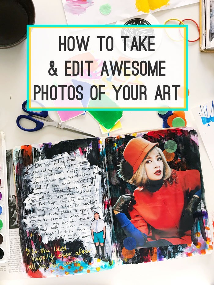 How to take and edit beautiful photos of your art. All you need is one piece of paper and the free A Color Story App! Click through for the video tutorial! 