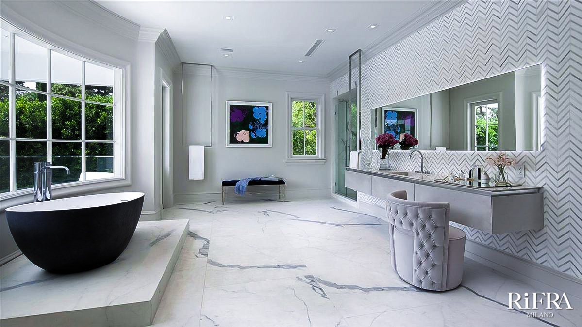 contemporary master bathroom