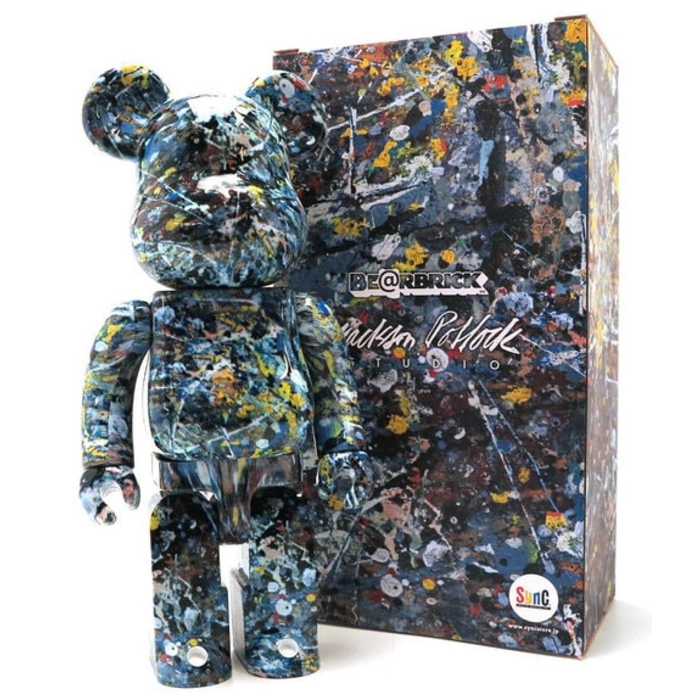 “Jackson Pollock V1” from Be@rbrick - Dope! Gallery