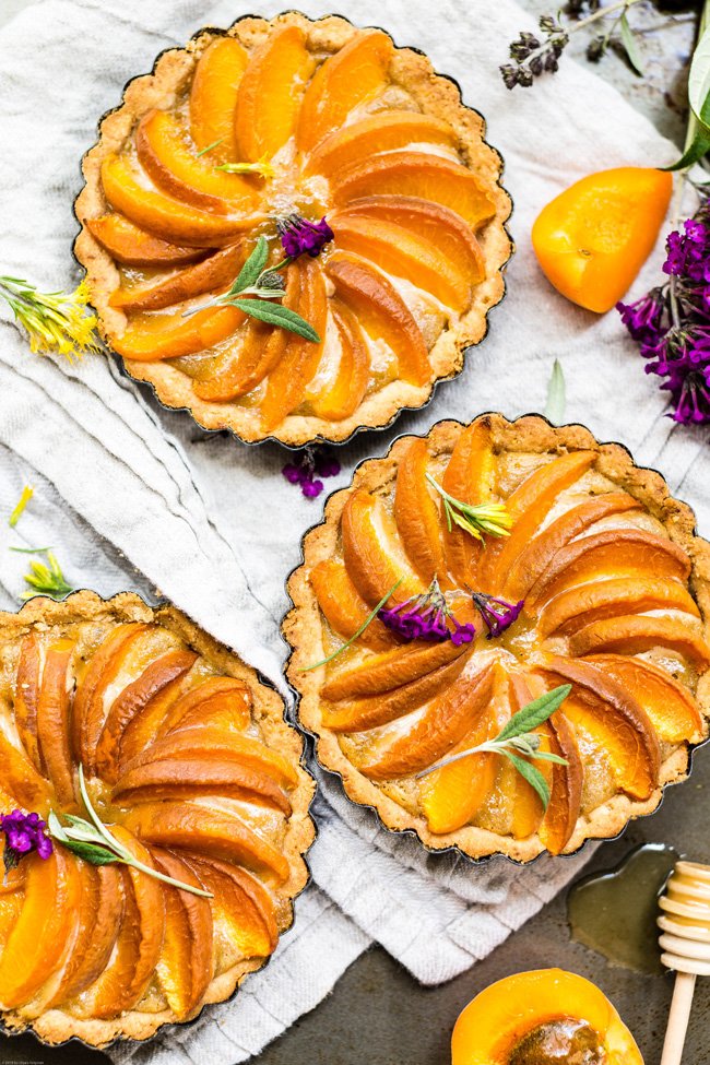 gluten-free apricot pinwheel tarts