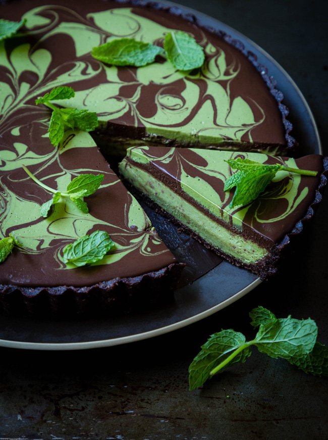 no-bake chocolate tart