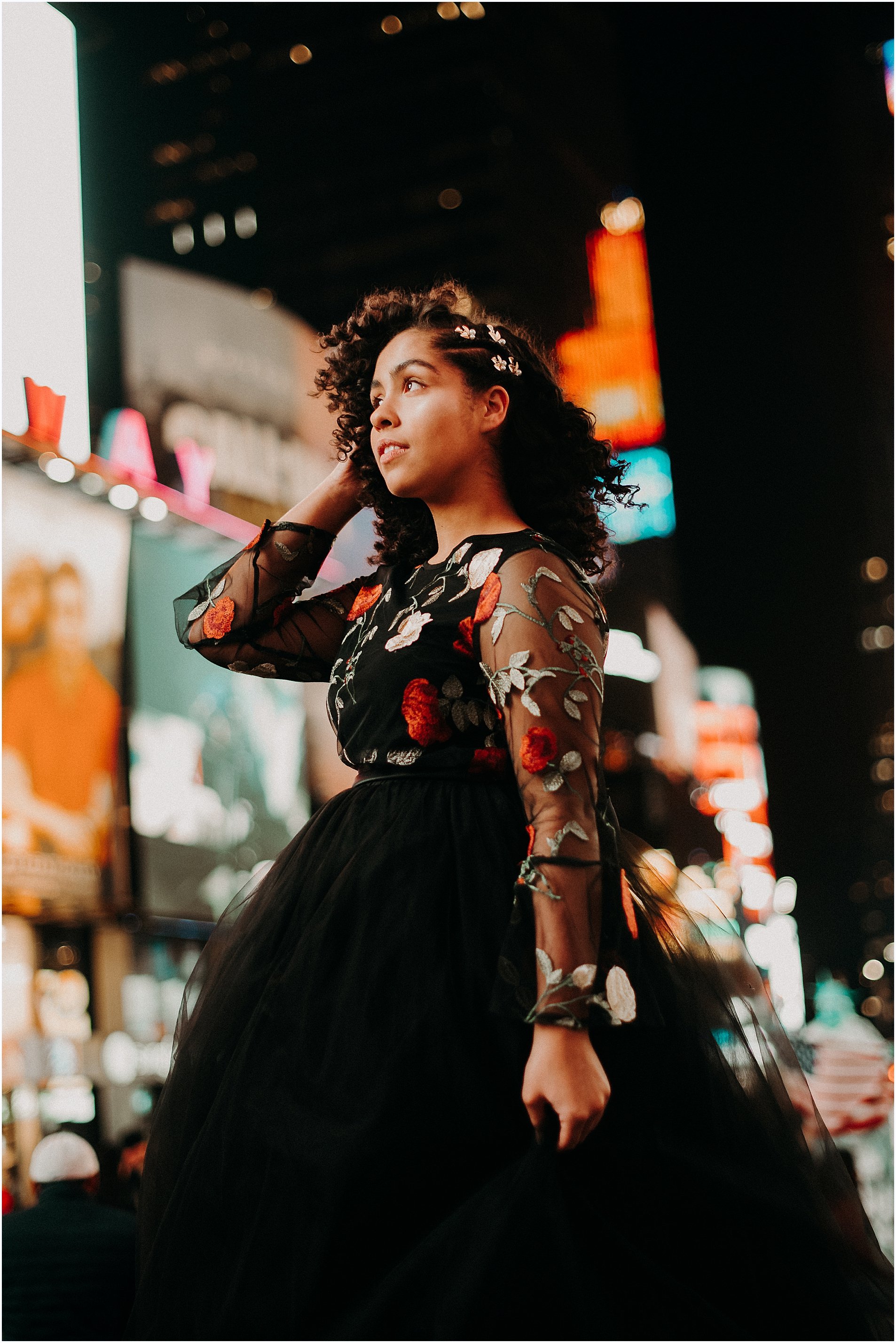 NYC Senior Portraits in Times Square