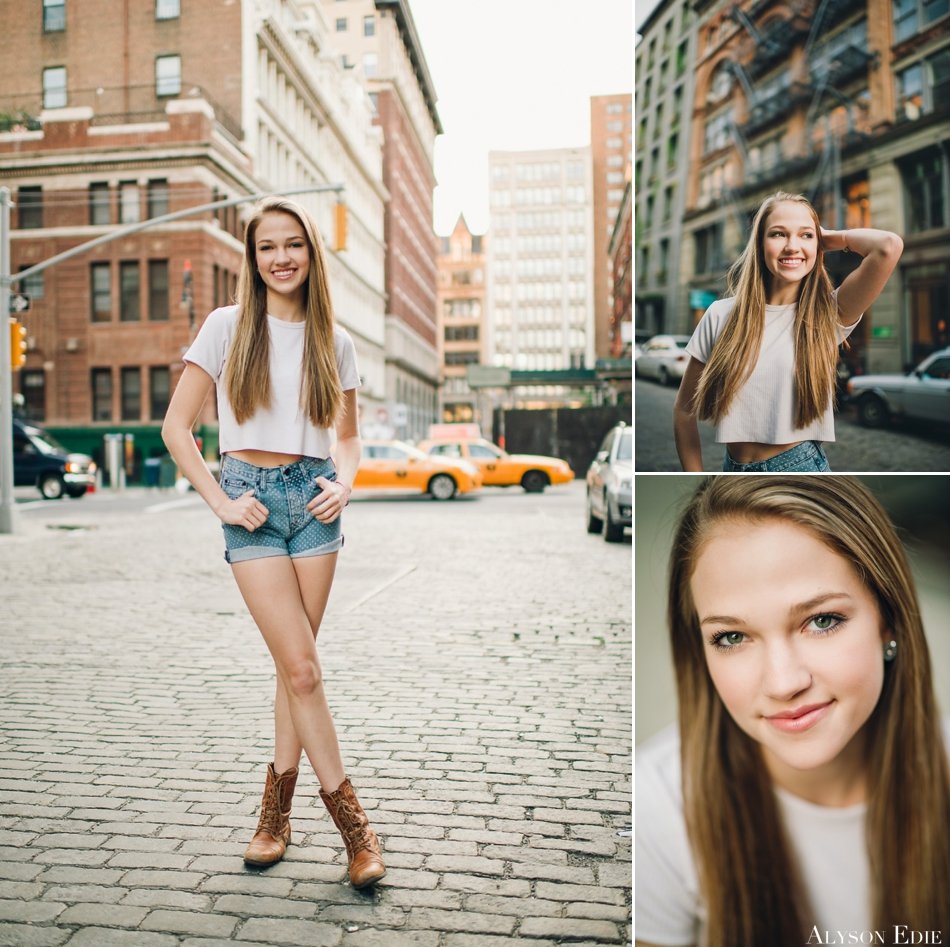 NYC Teen photo shoot in Soho, Alyson Edie New York City senior portrait photographer