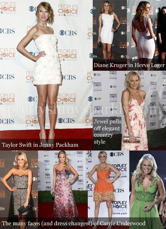 Taylor swift dress People's Choice Awards Jenny Packham