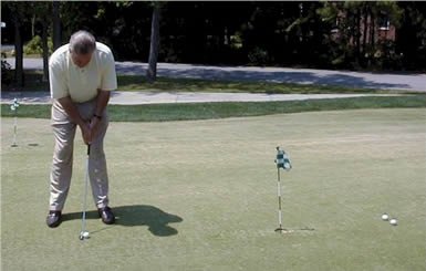Practice "slamming" your putts