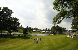 CROMWELL, CT - JUNE 21:  A general view of the 15th hole during the second round of the Travelers Championship held at TPC River Highlands on June 21, 2013 in Cromwell, Connecticut.  (Photo by Michael Cohen/Getty Images)
