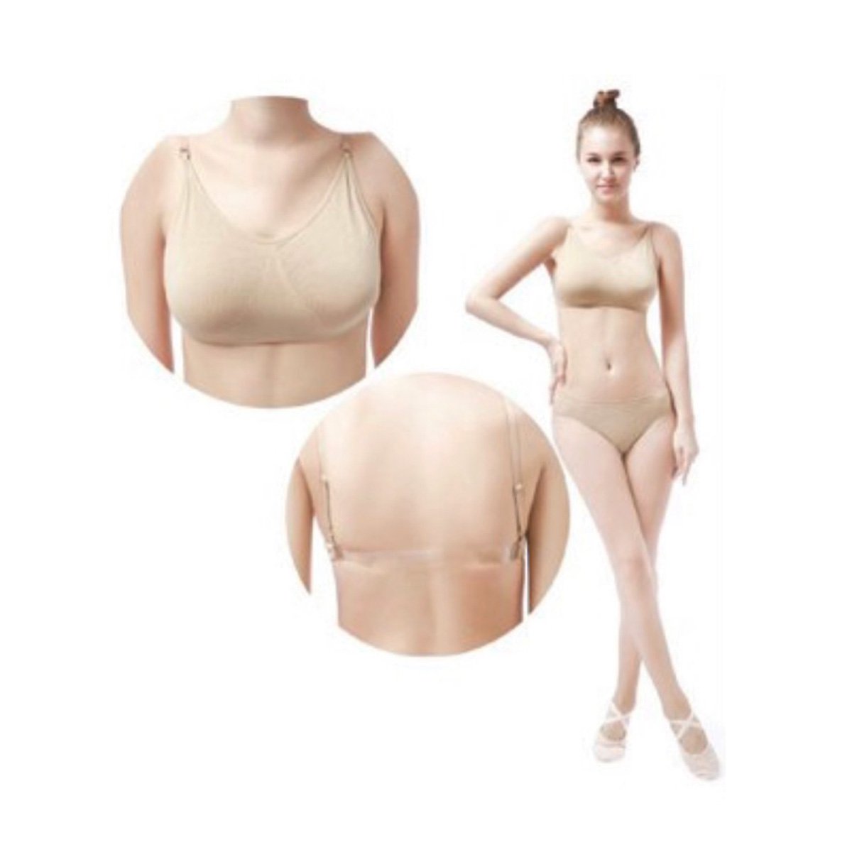 Modesty Layer: Nude Dance Bra Undergarment — Dance Impressions