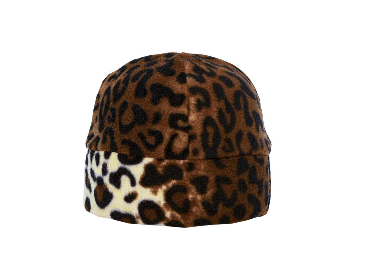 Leopard Print Fleece Beanie — FunLuvin' Fleecewear