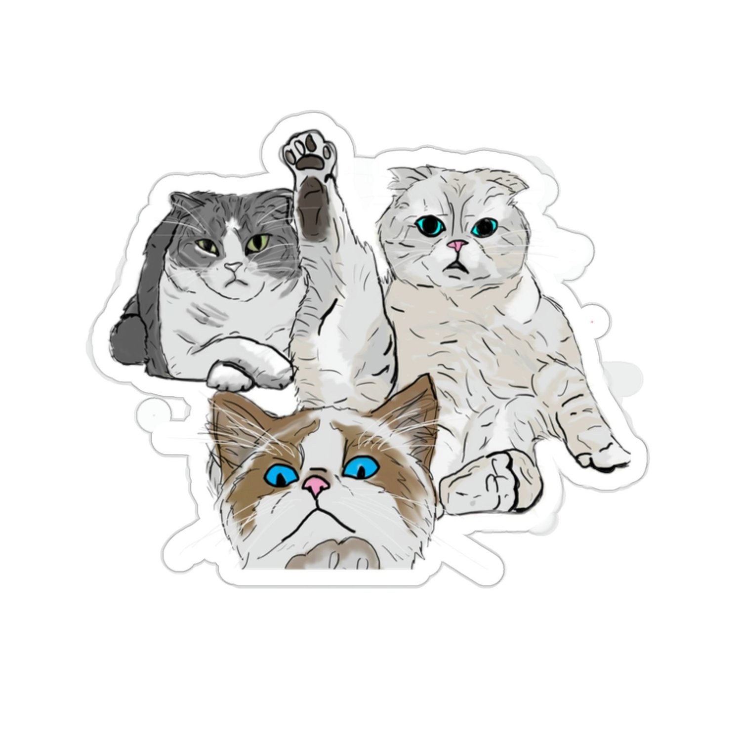 Taylor Swift's Cats: Digitally Drawn Stickers — Jamie Tarman Fine Art