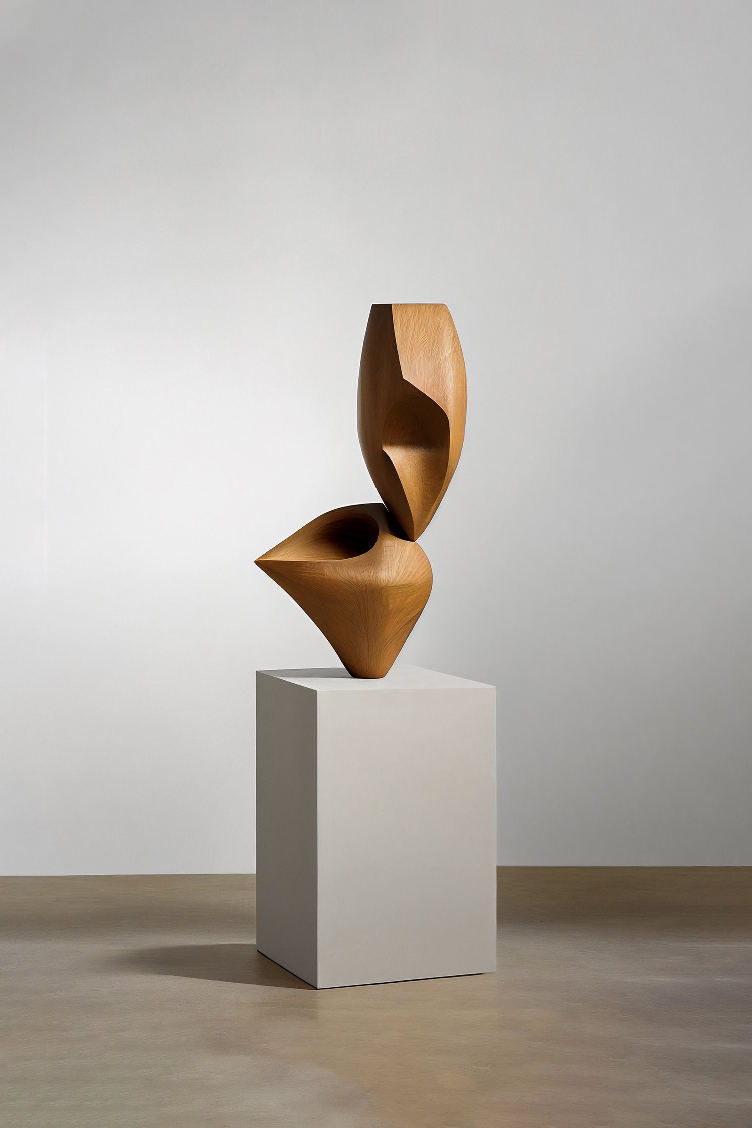 Biomorphic Carved Wood Sculpture in the style of Isamu Noguchi