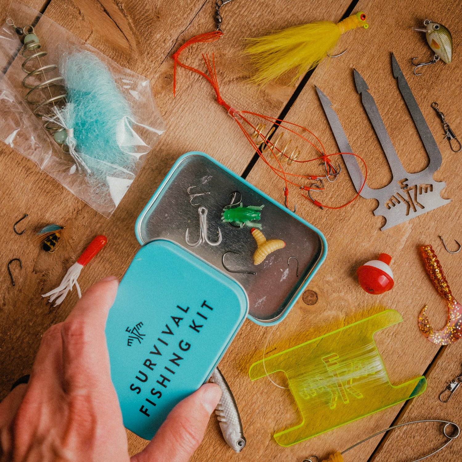 CreekKits™ Not Your Average Pocket Survival Fishing Kit — Creek
